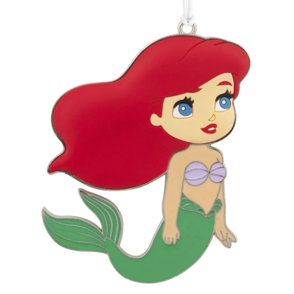 New! Disney Little Mermaid Ariel Metal & Enamel Hallmark Ornament Princess
